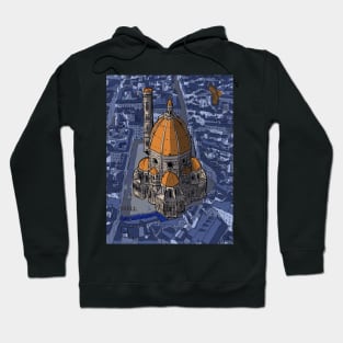 San Lorenzo Florence Italy Whimsical Illustration Hoodie